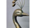 Antique Standing Metal Peacock