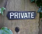 Private : Garden Plaque